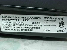 SA  WPC15Q37 LED Wall Pack Medium/Full Cut Off  37W 120/277VAC  - New No Box