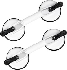 2 Pack Heavy Duty Glass Suction Cup Aluminum Vacuum Plate Handle Holder