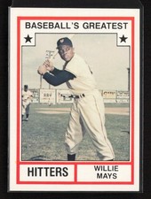 1982 TCMA Baseball's Greatest Hitters (White Backs) #6 Willie Mays