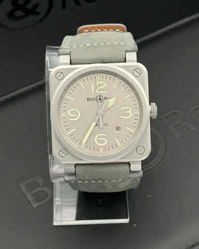 Bell & Ross BR 03-92 Automatic Horolum Gray Dial Date 42mm Steel | Box & Papers