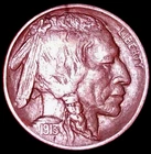 1913-D BUFFALO NICKEL TYP 2 , AU