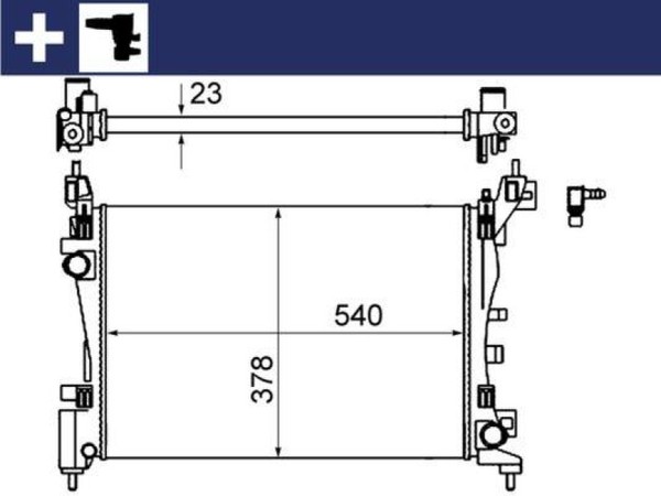 Mahle KüHler WasserküHler MotorküHlung MotorküHler Behr Cr 1121 000S-image
