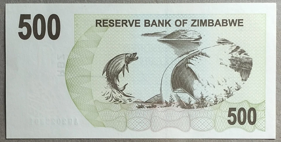 Zimbabwe 2006 500 Dollars Note AG 2023301 - Image 2 of 2