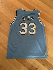 Larry Bird 33 Indiana State Sycamores Sewn Nike Jersey Men's Small EUC
