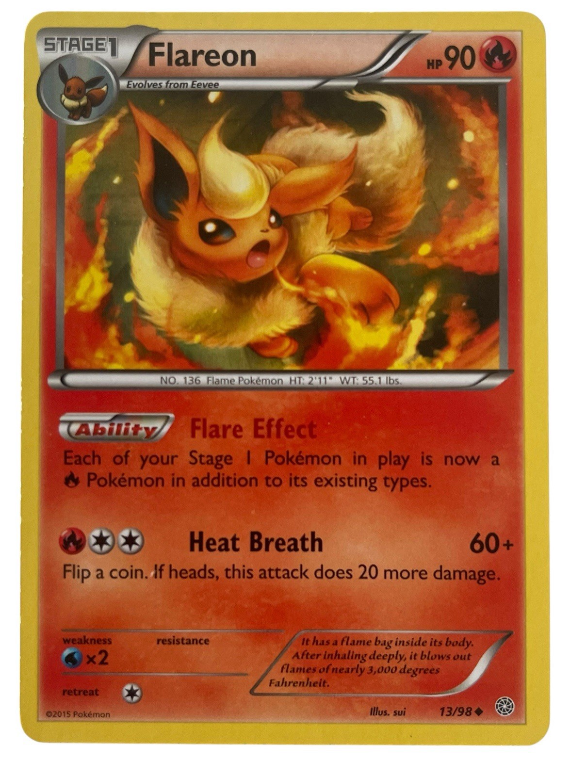 Flareon 13/98 – Ancient Origins – Lightly Played Pokémon Card