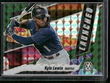 2021 Panini Mosaic #L8 Kyle Lewis Launched Green Mosaic
