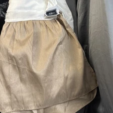 Bed Skirt 14” Drop Tan Semi Sheen 78”x80” Chic Home Design Excnt Cond Quality