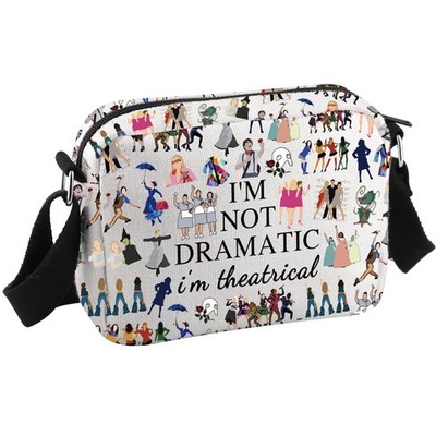 Musical Inspired Gift Theatre Travel Bag I'm Not Dramatic I'm Theatrical Musi...