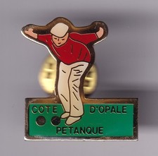 RARE PINS PIN'S .. SPORT PETANQUE JEUX DE BOULES TEAM CLUB COTE D'OPALE NORD ~GD