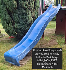 Blaue Kunststoffrutsche für Spielturm/Schaukel/Spielplatz – Kinderrutsche