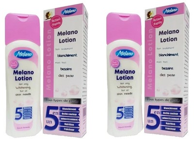 2 X Melano Lotion Skin whitening Eventone skin Softness Nutrition Fairness 300ml