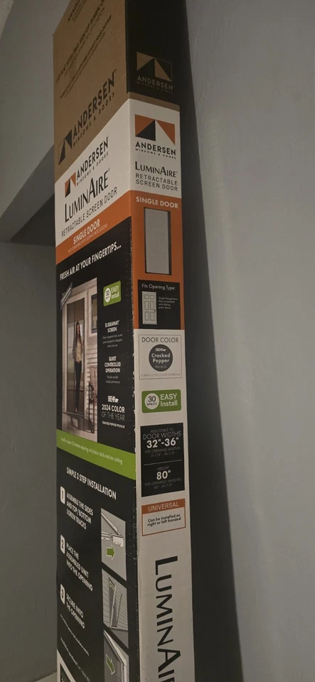 Andersen Luminaire Retractable Screen Door Universal  32-36” X 80”  - Image 4 of 4