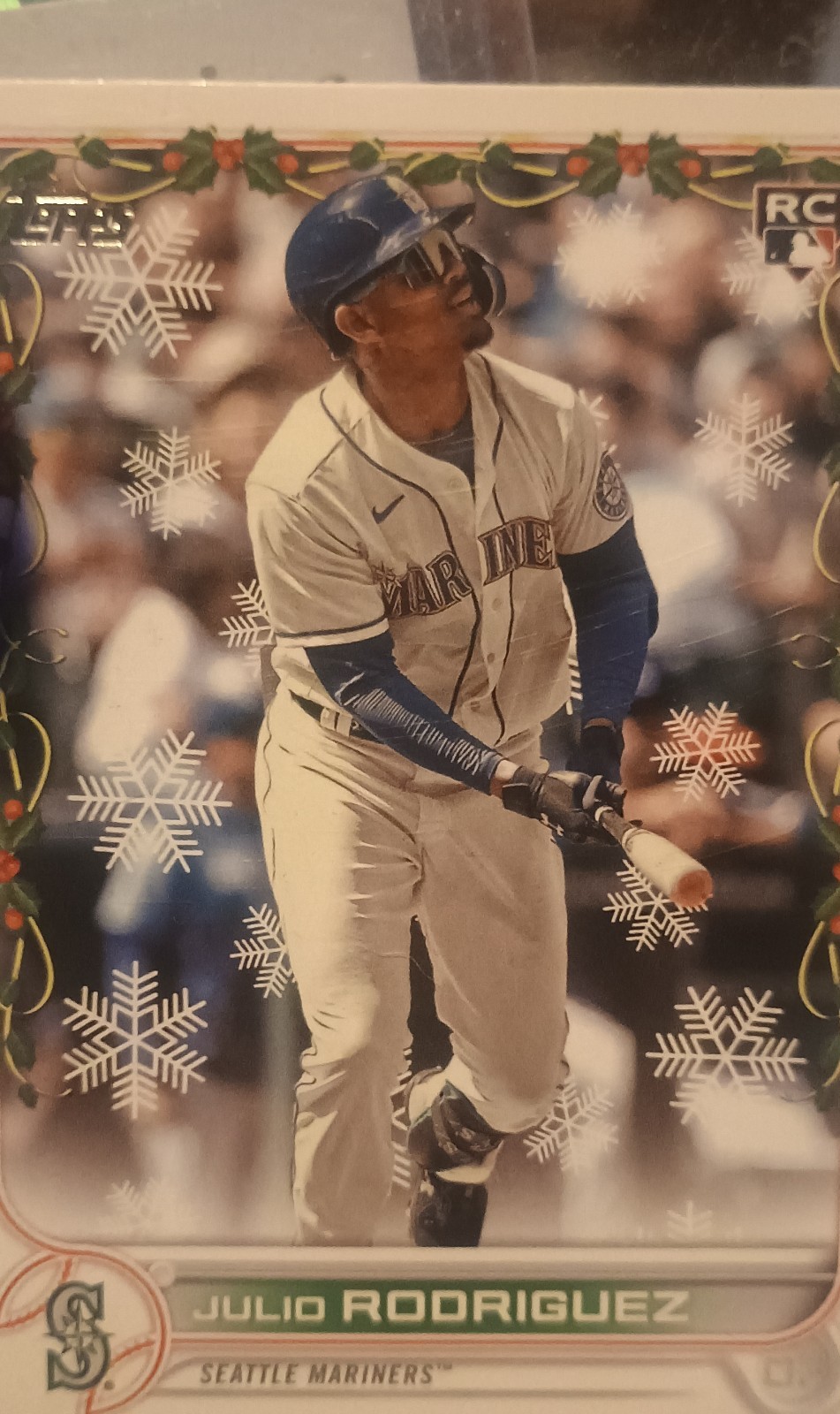 2022 Topps Holiday - Variation Julio Rodriguez #HW44 Necklace (RC)
