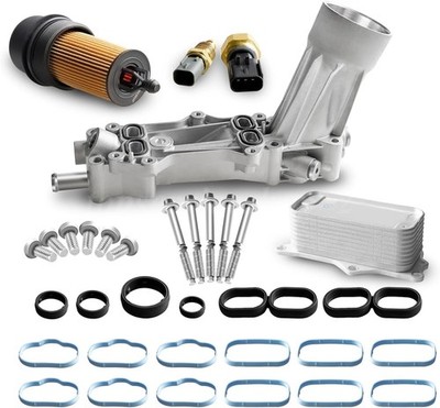 Aluminum Engine Oil Filter Housing Fits 2011-2016 Dodge Jeep Chrysler Ram 3.6L