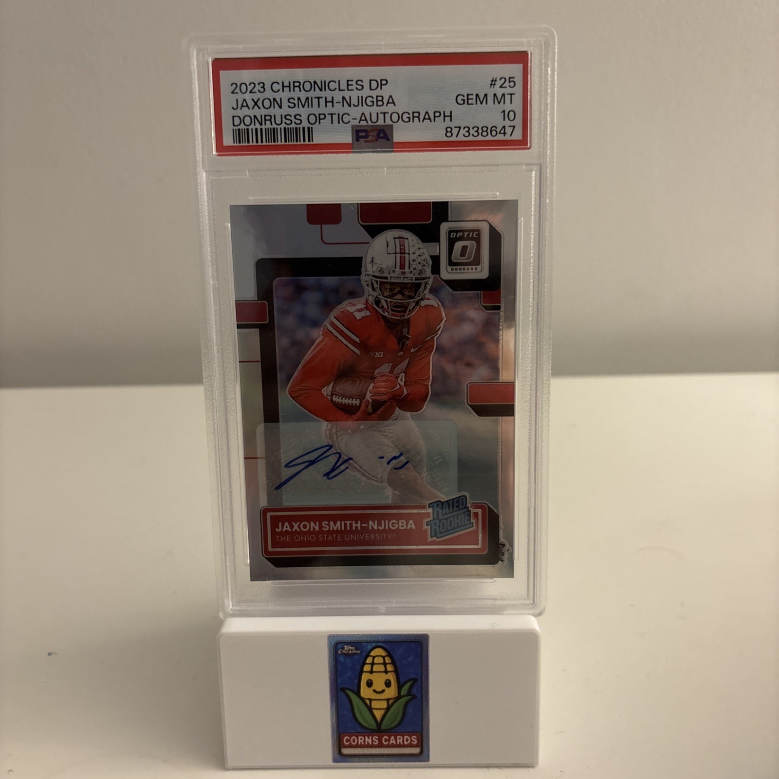 Jaxon Smith-Njigba Panini Chronicles Draft Picks Donruss Optic #25 Autograph