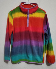 Pulse Girls Size 10/12 Multicolored 1/4 Snap Up Fleece Sweatshirt