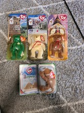 USA McDonalds Beanie Bears Erin The Bear, Maple The Bear, Britannia The Bear,...