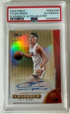 Tyler Hero #FBATHO 2024 Topps Finest (PSA Authentic)