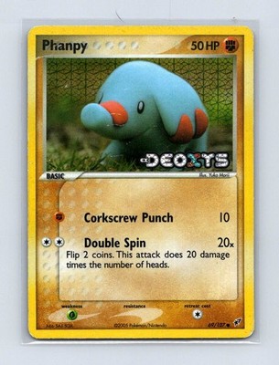 Phanpy 69/107 Common Deoxys Pokemon Lightly Played stamped