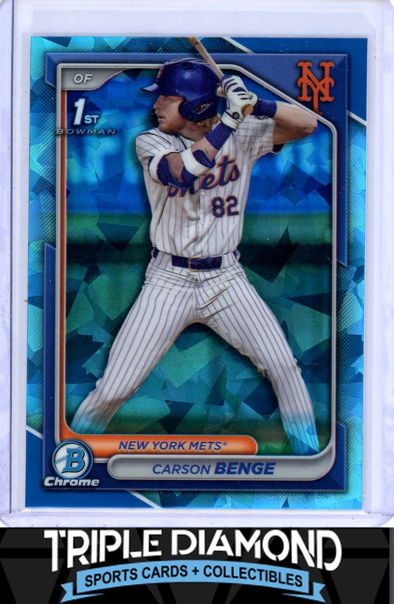 2024 Bowman Draft Chrome Sapphire 1st Carson Benge Prospect NY Mets E433