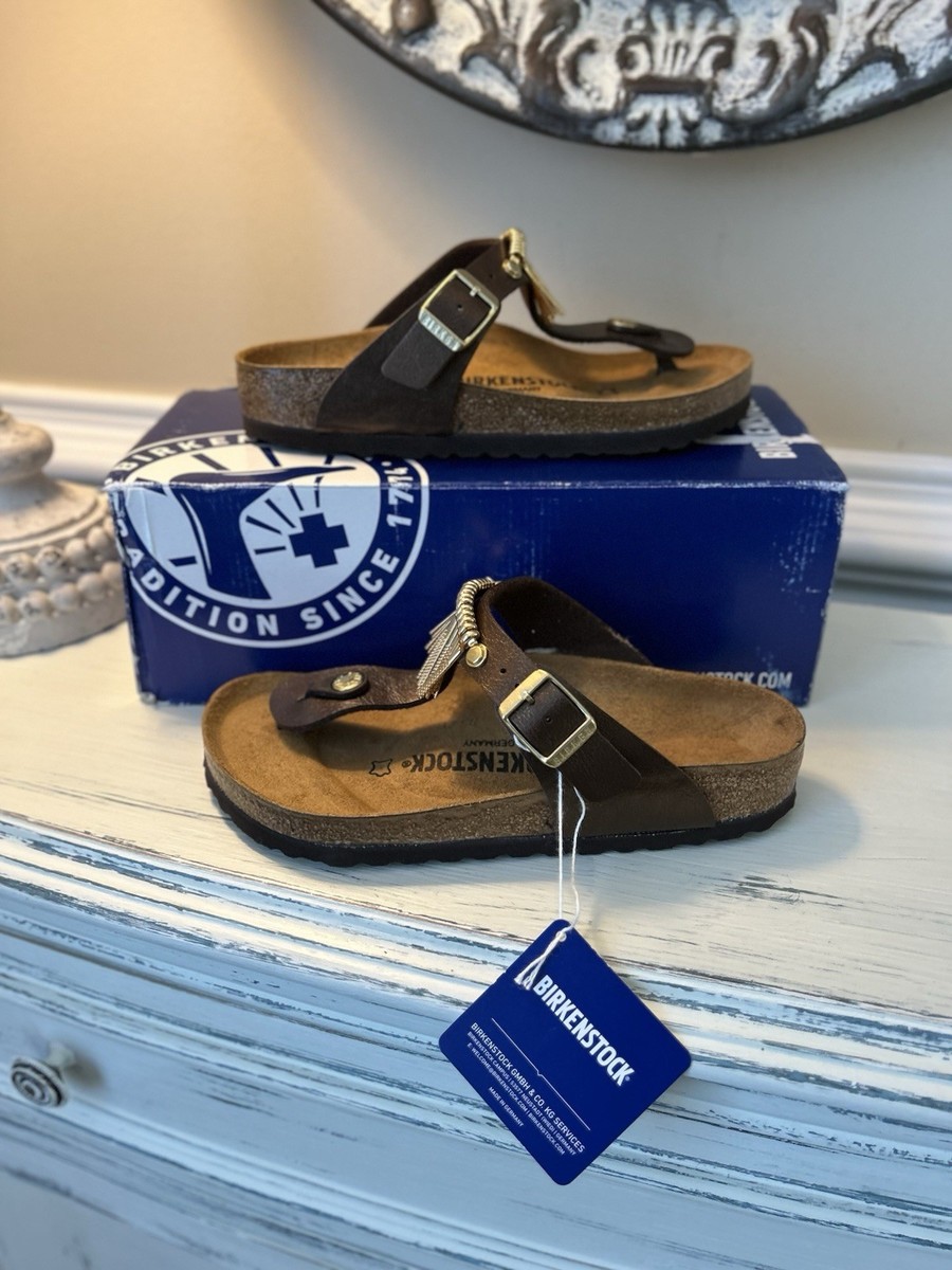 Birkenstock Gizeh Fringe Sandal Graceful Toffee Fringe Women's EU