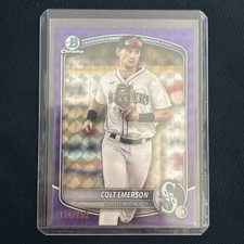 2025 Bowman BCP-17 Colt Emerson Chrome Prospects Purple Geometric Refractor /250