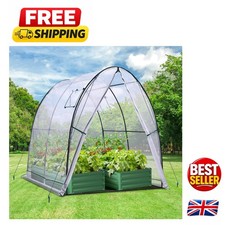 Polytunnel Greenhouse Outdoor: 180x180x200 cm Walk in Poly Tunnel Tent – 3.24...