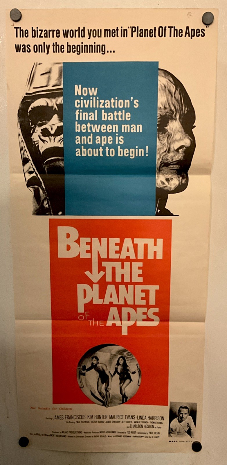 Beneath the planet of the apes original poster