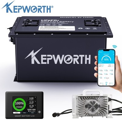 48V 105Ah Battery LiFePO4 Lithium Golf Cart 200A BMS 20000+Cycles +Monit+Charger