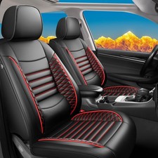 Seat Covers Jeep Patriot 2007-17 Waterproof Leather Airbag Safe 2Front Black Red