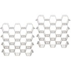 2 Sets Kunststoffschubladen -Trenner Schubladen Finishing Clapboard