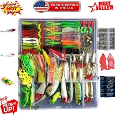 All-in-One 275-Piece Lure Set with Frogs, Spoons & Grasshoppers for Anglers