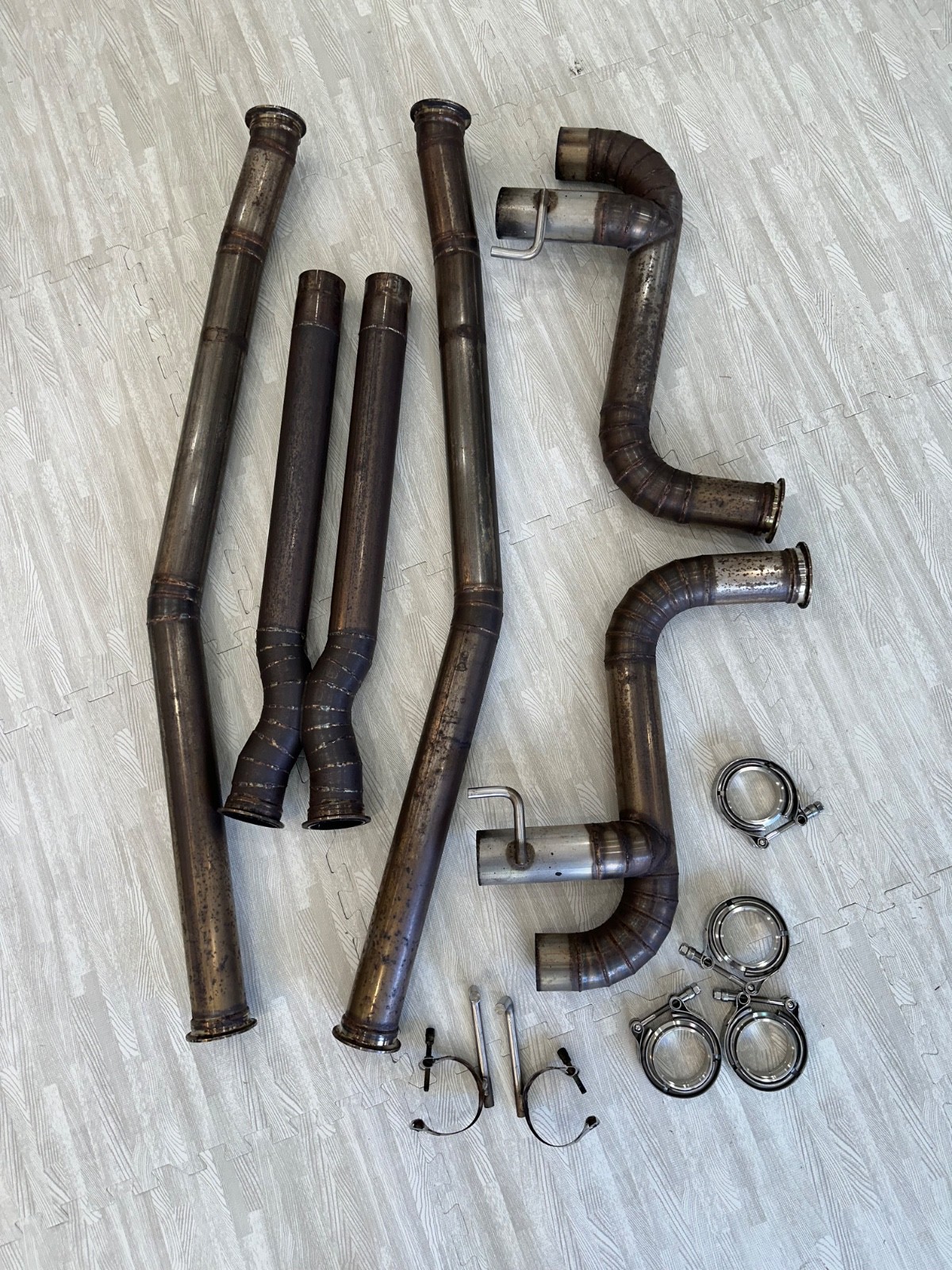 Ferrari FF 11-16 Custom Straight Pipe Exhaust Cat Back X Pipe