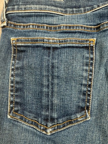 Rag & Bone Women's Sz 28 Crop Jean Raw Hem Stretch Straight Frayd Doheny Blue - Picture 22 of 24