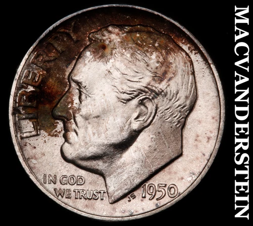 1950-D Roosevelt Dime- Silver Choice Gem Brilliant Uncirculated  #i4087