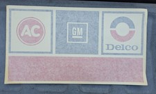 Vintage GM General Motors Decal AC Delco New Old Stock Automotive Advertising  2