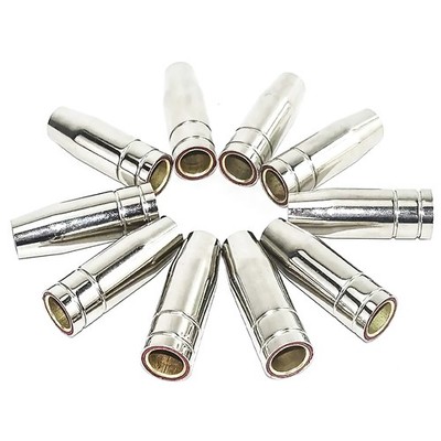 10Pcs Conical Nozzle Gas Nozzle For MB 15AK MIG MAG CO2 Welding Torch Parts