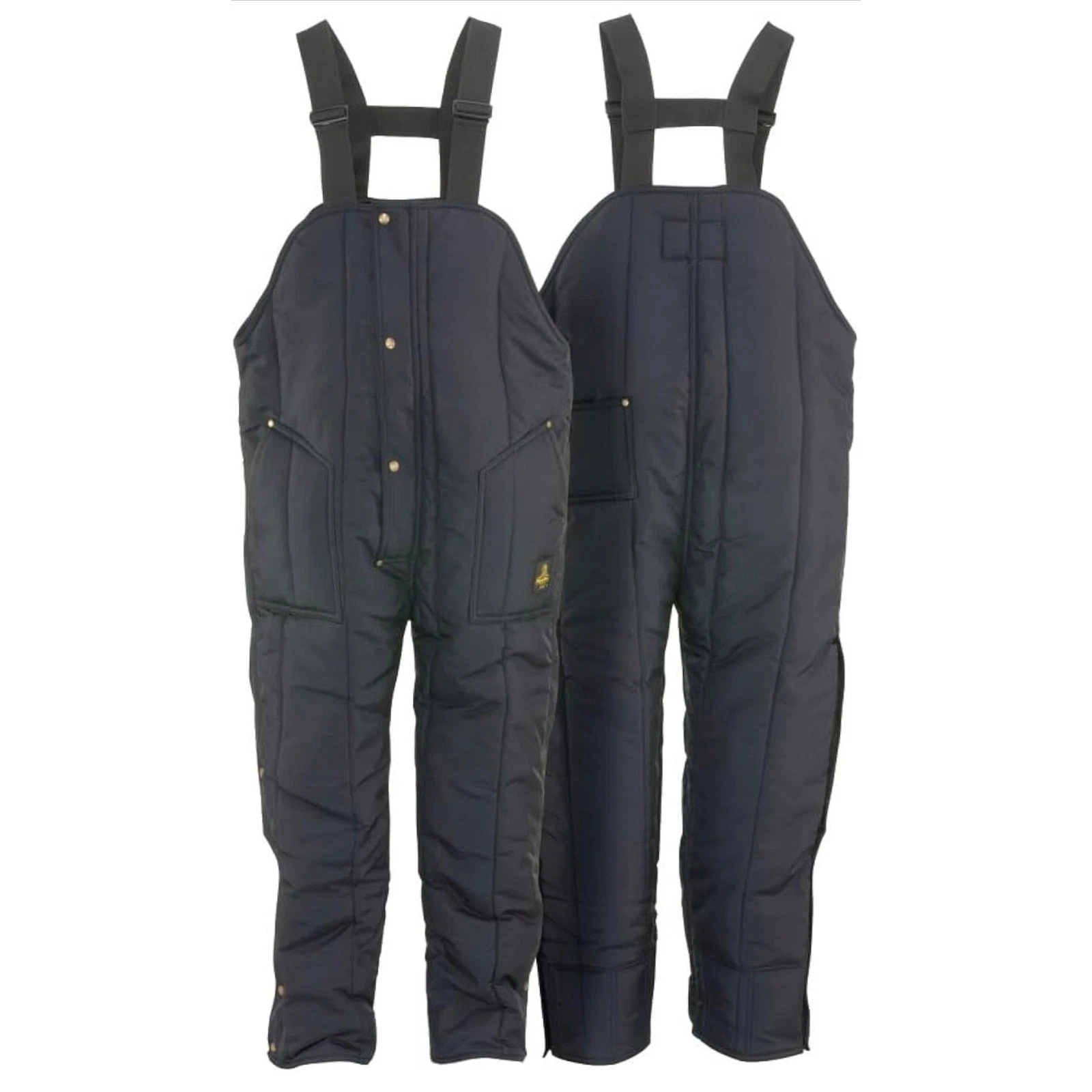 RefrigiWear Iron-Tuff Insulated Bib Overalls Black Heavy Duty Winter Workwear XL