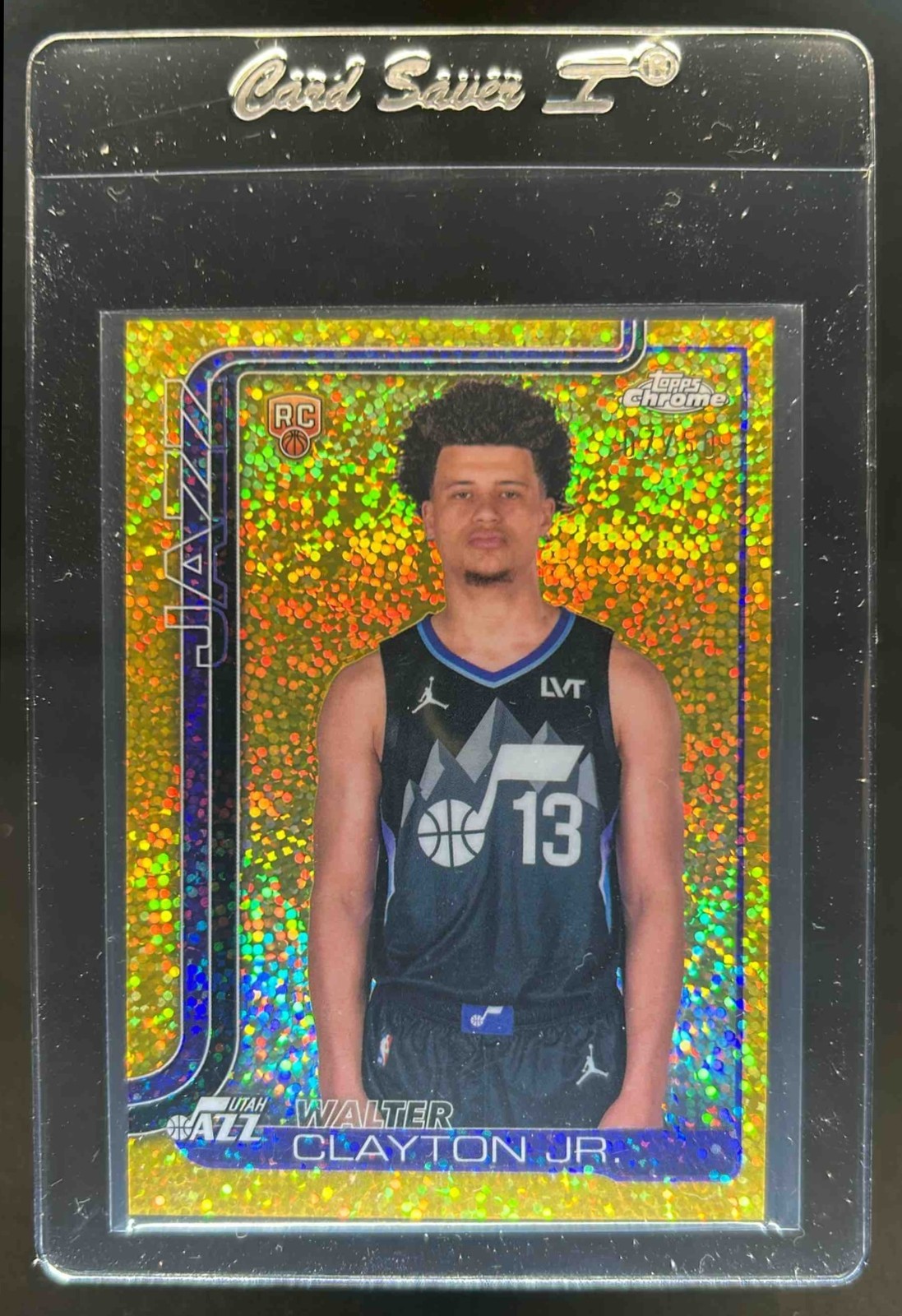 2025-26 Topps Chrome Walter Clayton Jr. Image Variation RC Gold Speckle SP #7/50