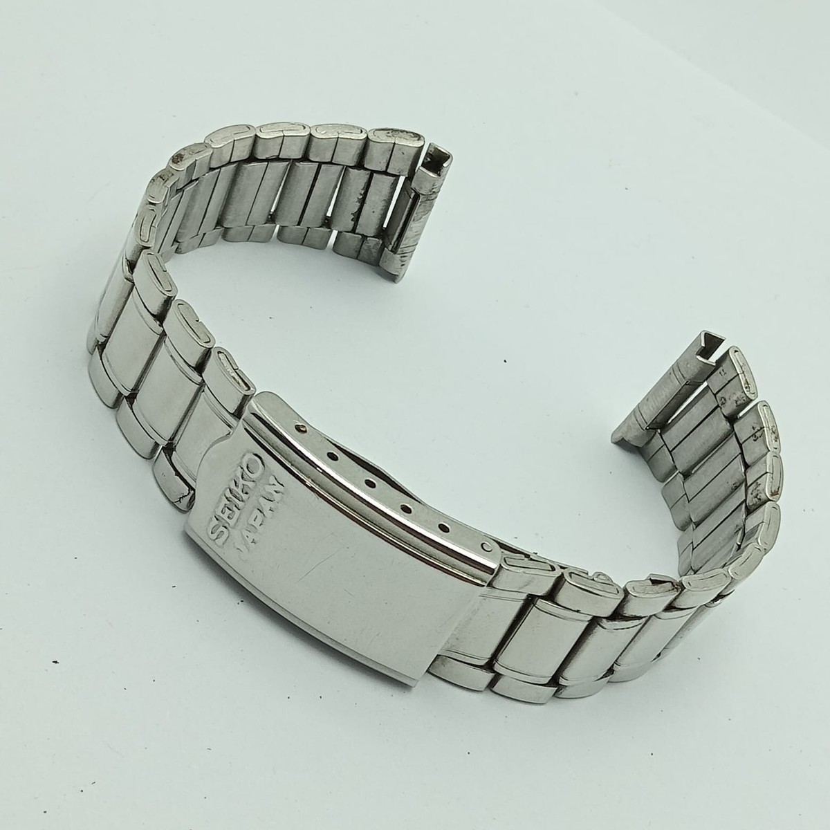 20 mm Seiko Rail Road Stainless Steel Vintage Men's Watch Bracelet