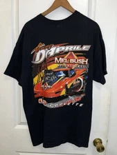 Tommy D'Aprile Melbush Motor Sports C5 Corvette Men’s T-Shirt Size (XL) Y2K
