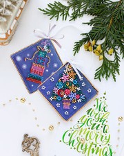 DIY Bead Embroidery "The holiday comes to us", Christmas Tree Toy DIY Kit