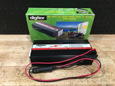 DIGITOR12 VOLT TO 230-240 VOLT INVERTER 300 WATTS USED - MINT CONDITION  9315999094918 | eBay