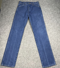 Vintage Wrangler 13MWZ Jeans Men 34x36 Cowboy Cut Blue Western Rodeo Cowboy USA