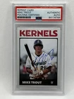 Mike Trout auto Kernels Minors Card Signed Baseball Rookie Autograph PSA/DNA 💫