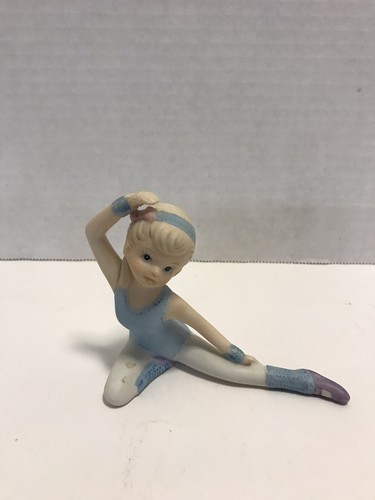 Homoco 1406 Ballerina In A Blue Tu-Tu Porcelain Figurine Mint Condition - Picture 3 of 7