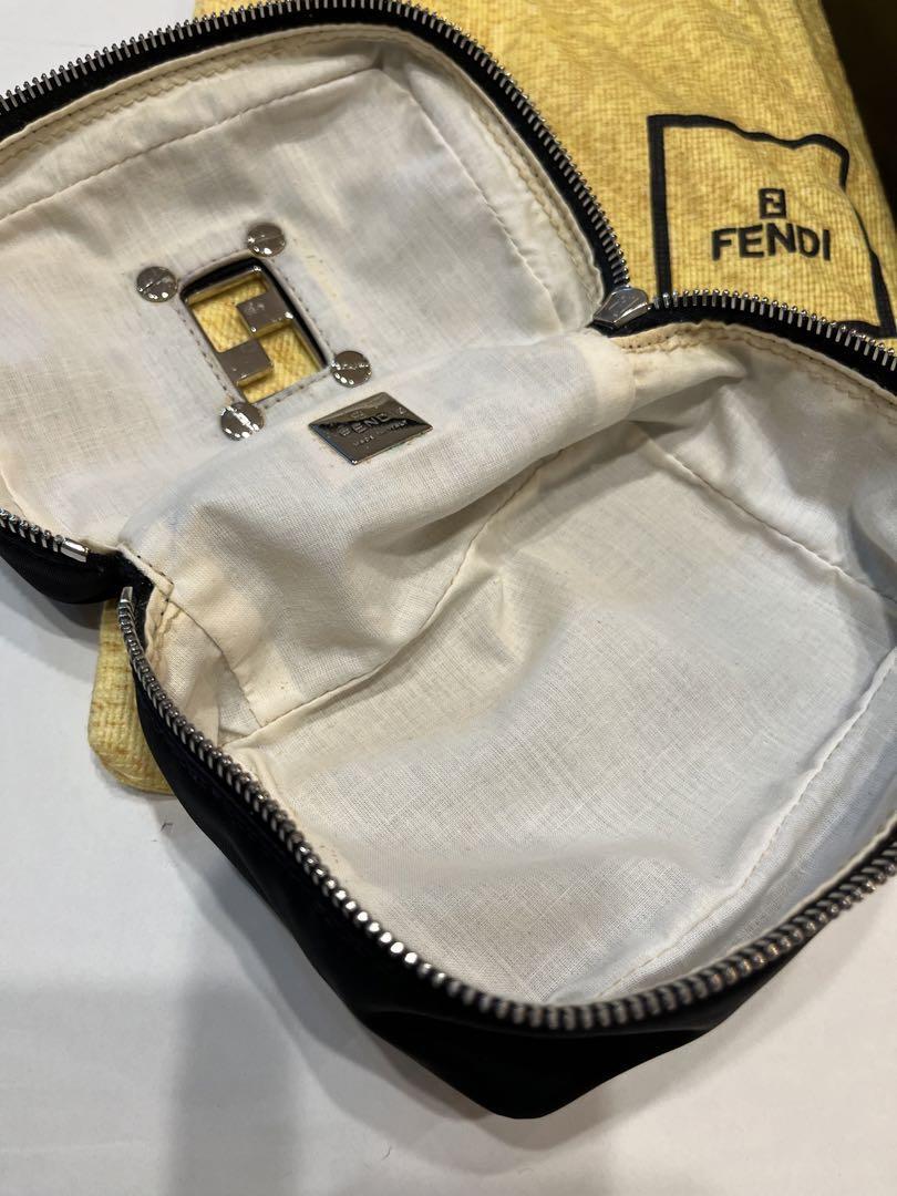 Authentic Fendi Vanity Accessory Pouch Mini Bag Handbag Zucca | eBay
