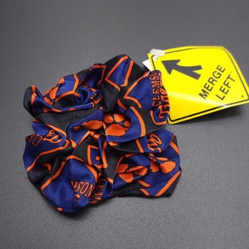 NEW Womens Hair Scrunchie Clemson Tigers College Team NCAA Girls