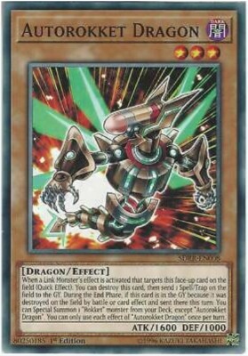 Yu-Gi-Oh! Autorokket Dragon Card - Common - 1st Edition - From Structure Deck: Rokket Revolt (SDRR-EN008) - View #9