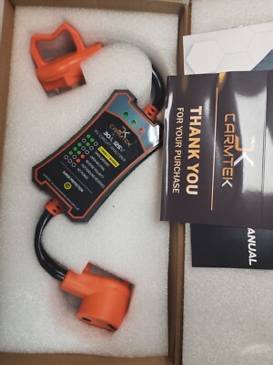 CARMTEK RV Surge Protector 30 Amp Circuit Analyzer with Integrated Surge Protect